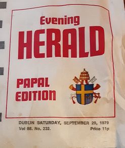 Pope's visit ( ideal birthday paper  )