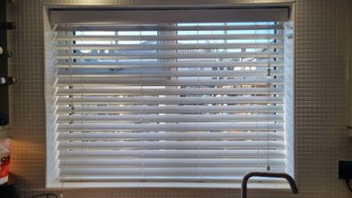 White Venetian Blind