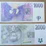 Czech Republic (czechia) - 1000 Korun 2000+ 2000 Korun 2007 Banknote P 15b P 26d Image 2