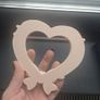 Heart-shaped curtain tieback with bow detail Image 6