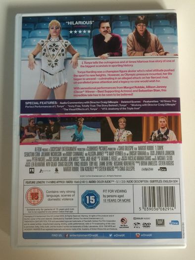 I, Tonya [2017] Margot Robbie, Sebastian Stan & Allison Janney [Movie DVD] Academy Award Winner