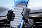 Miracase Car Phone Holder, Stable Double Steel-Hook Air Vent Car Phone Mount Cradle 360Rotation, One Button Release Mobile Phone Holder for iPhone, Galaxy, All 407 Smartphones