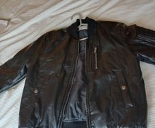 boys zara leather jacket9-11