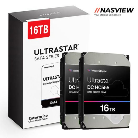 WD Ultrastar DC HC555 32TB (2 x 16TB) Hard Drive 3.5" 512MB Sata 7200 Rpm