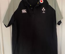 IRELAND Rugby Polo Shirt with Vodafone Sponsor Logo