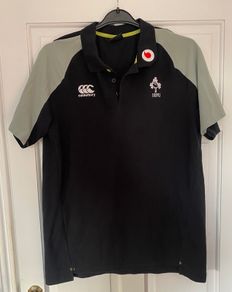 IRELAND Rugby Polo Shirt with Vodafone Sponsor Logo