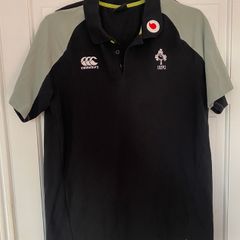 IRELAND Rugby Polo Shirt with Vodafone Sponsor Logo