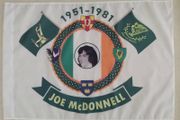 Joe McDonnell Irish Republican hunger striker flag 3ft x 2ft.