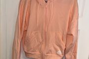 Adidas Women's Salmon Full Zip Hoodie - Size small