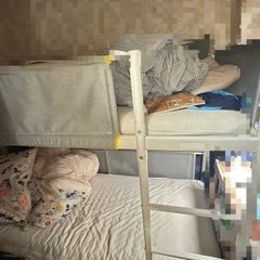 kids IKEA bunk bed with mattress