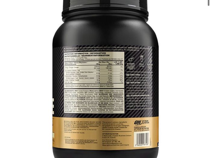 Optimum Nutrition Gold Standard 100% Isolate Protein Vanilla 930g