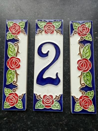 Italian  House Number Tiles