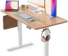Electric Height Adjustable Standing Desk, 60x100cm Ergonomic Home Office Table