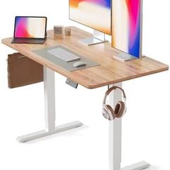 Electric Height Adjustable Standing Desk, 60x100cm Ergonomic Home Office Table