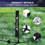 NEW SALE | Badminton Net, Foldable Nylon Net, Hieght Adjustable Stand and Portable Carry Bag, Easy to Assemble or Disassemble, Ideal Recreational Sports Net for Tennis, Kids Badminton or Volleyball Image 4