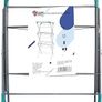 NEW SALE | Deluxe Airer Foldable Heavy Duty Clothes Airer With 4 CORNER HOOKS And Sock Dryer 14M Airing Capacity Image 4