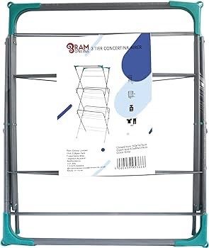 NEW SALE | Deluxe Airer Foldable Heavy Duty Clothes Airer With 4 CORNER HOOKS And Sock Dryer 14M Airing Capacity