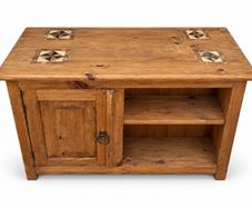 rustic-style wooden cabinet