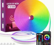 5M 5V USB RGB Smart LED Neon Rope Lights, 16 Million Colors, App/Remote Control, Music Rhythm, Timing Switch, Adjustable Brightness,
