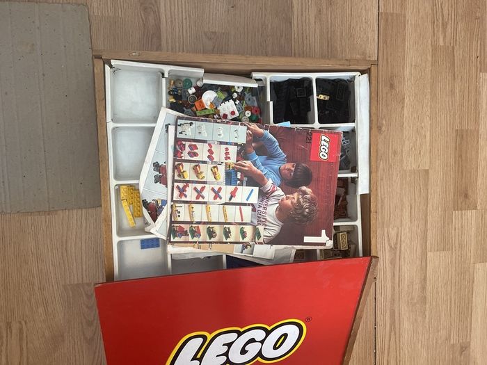 Vintage Lego box and Lego