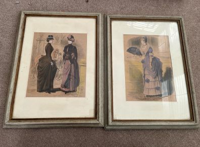 Vintage Stamps in Wood frame