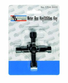 4 Way Meter Box Key Utility Key