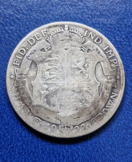 United Kingdom 1922 Half Crown - George V 2nd type Silver coin