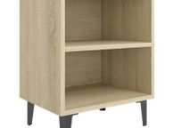 main image for ad _Bed Cabinet with Metal Legs Sonoma Oak 40x30x50 cm