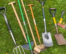 Set of garden tools