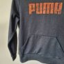 Puma hoodie Size 16 eu 44 grey pullover in like new condition Image 5