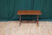Regency-Style Mahogany Lyre-End Side Table