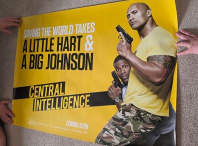 Central Intelligence movie poster - double sided