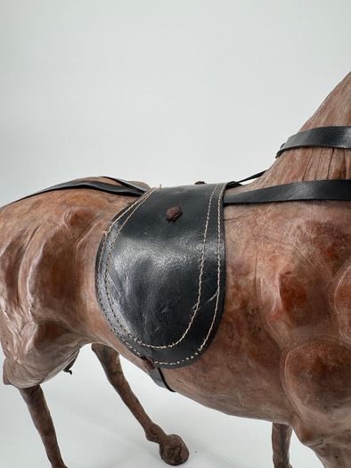 leather horse sculpture