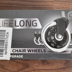 Set of 5 Office Chair Caster Wheels Replacement Heavy Duty 3 inch