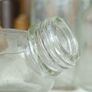 473 - Set of 6 Vintage Clear Glass Cork Screw Top Collectible Decorative Bottles Image 7