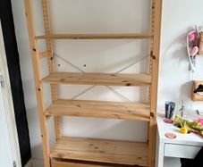 Solid pine open shelving unit IVAR