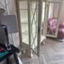 White French style display cabinet w38 d 18 h 80 inches Image 5