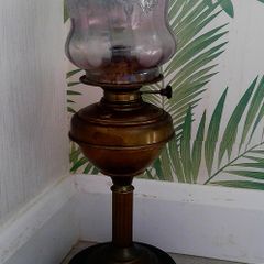 Vintage Victorian Oil Lamp