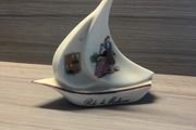 Rdo de Mallorca Ceramic Sail Boat ornament