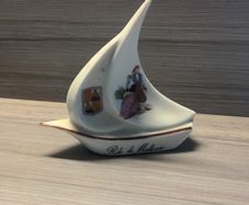 Rdo de Mallorca Ceramic Sail Boat ornament