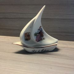 Rdo de Mallorca Ceramic Sail Boat ornament