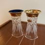 2 Killarney Crystal Vases 22ct Gold Finish bases Image 7