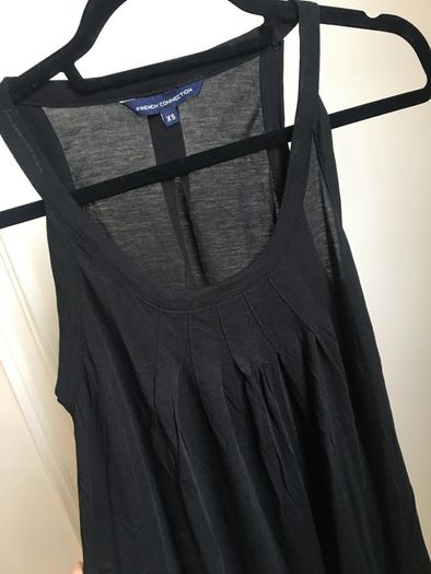 New No Tags - French connection black cotton tank top XS