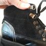Black Leather Lace Up men's boots Image 3