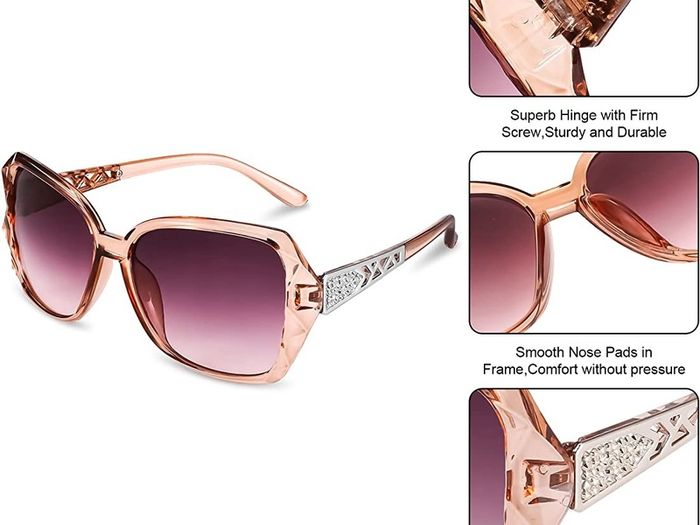 Pcs Women Large Sunglasses Vintage Fashion Ladies Sunglasses Oversized for Women