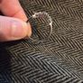 925 Sterling Silver three stone CZ ring Image 2