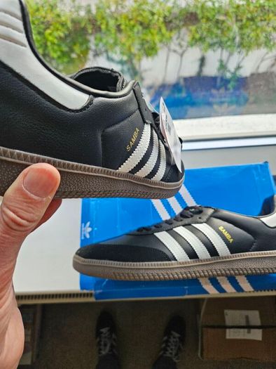 Adidas Samba Black, White UK 10.5
