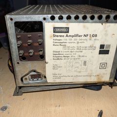Grundig NF1 and HF10 damaged