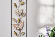 Floral Metal Wall Art 28.6cm X 74.3cm