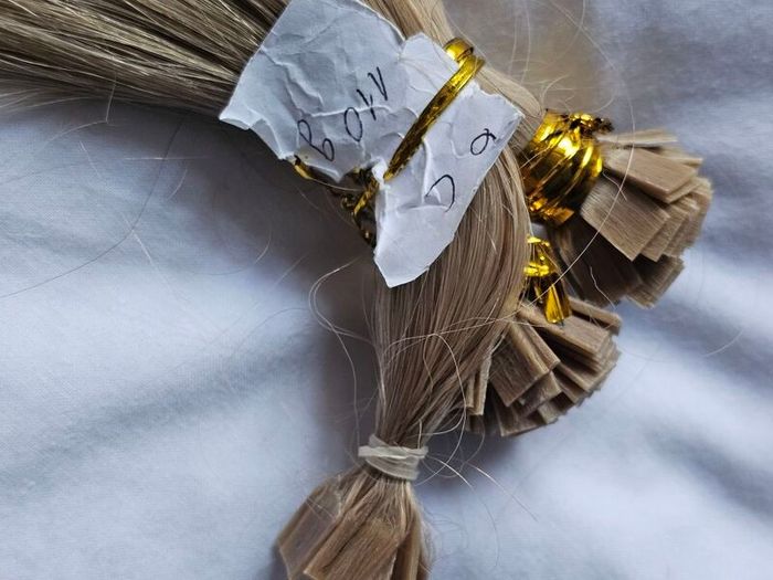 Hair extensions dark blond